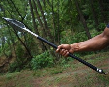 Coltello lancia da combattimento in acciaio a molla lama fatta a mano caccia/sopravvivenza | strumento tattico