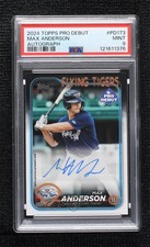 2024 Topps Pro Debut Auto Max Anderson #PD-173 PSA 9 MINT Auto 8d2