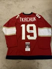 Florida Panthers Signed Matthew Tkachuk Hockey Jersey JSA COA Auto NHL Sewn Red