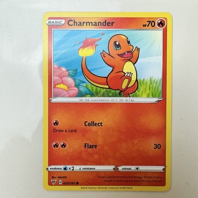 Charmander 23/185 Pokemon Sword & Shield Vivid Voltage SWSH Pokémon TCG reg NM