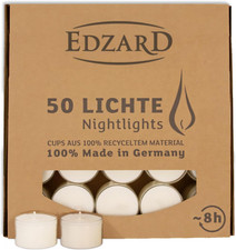 50 Candele Tealight, Bianco, Paraffina, Bicchiere Di Plastica Trasparente, Inodo