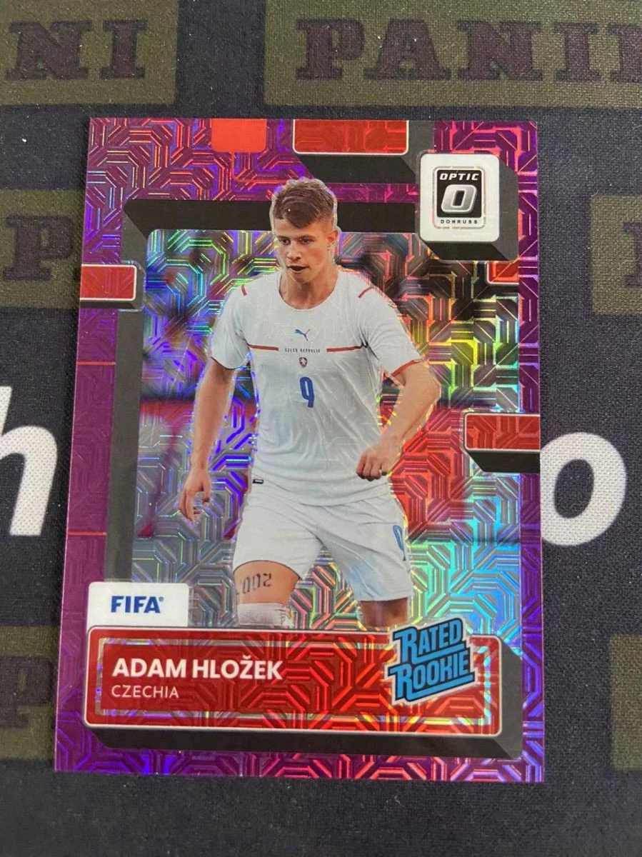 2022-23 Panini Donruss Adam Hlozek Rookie RC Optic Purple Mojo 6/25 Czech