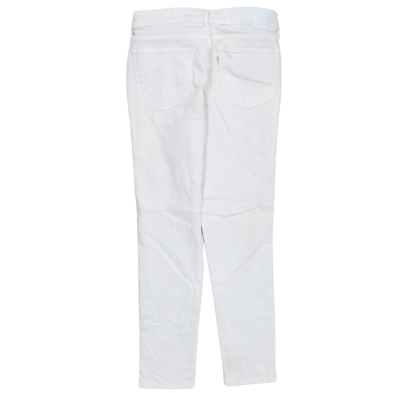 Levi Strauss Mens White Jeans Slim Straight Stretch Five Pocket Denim Pants M