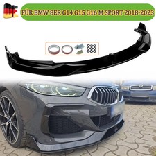 Glanz Schwarz Frontlippe Frontspoiler Frontansatz Passt f�r BMW 8er G14 G15 G16