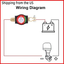 12-48V Battery Power Cut Master Switch Disconnect Isolator On-Off Marine Car RV