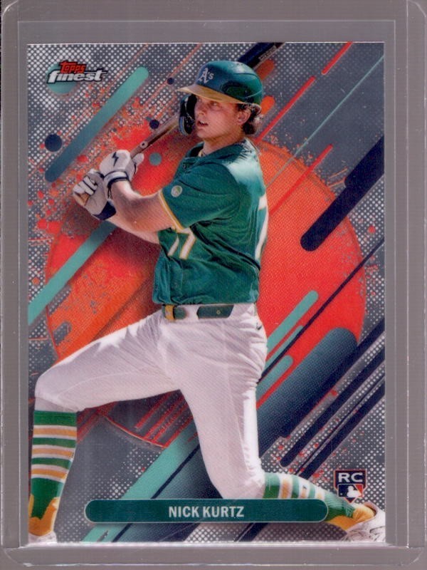 NICK KURTZ 2025 Topps Finest Rare #252 Rookie SP RC Athletics