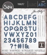Sizzix Thinlits 665205 Alphanumeric Bold Tim Holtz