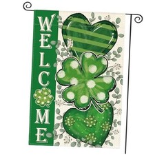 St Patricks Day Garden Flag 12x18 Inch Double Sided Garden Size-12 x 18"