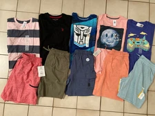 Boys Size 10-12 SUMMER & SCHOOL Shorts Tops Clothing Lot Outfits BRAND NAMES NEW