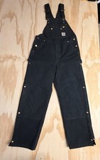 VTG Carhartt Quilted Lined Overall Size 38X32 Red Lining
