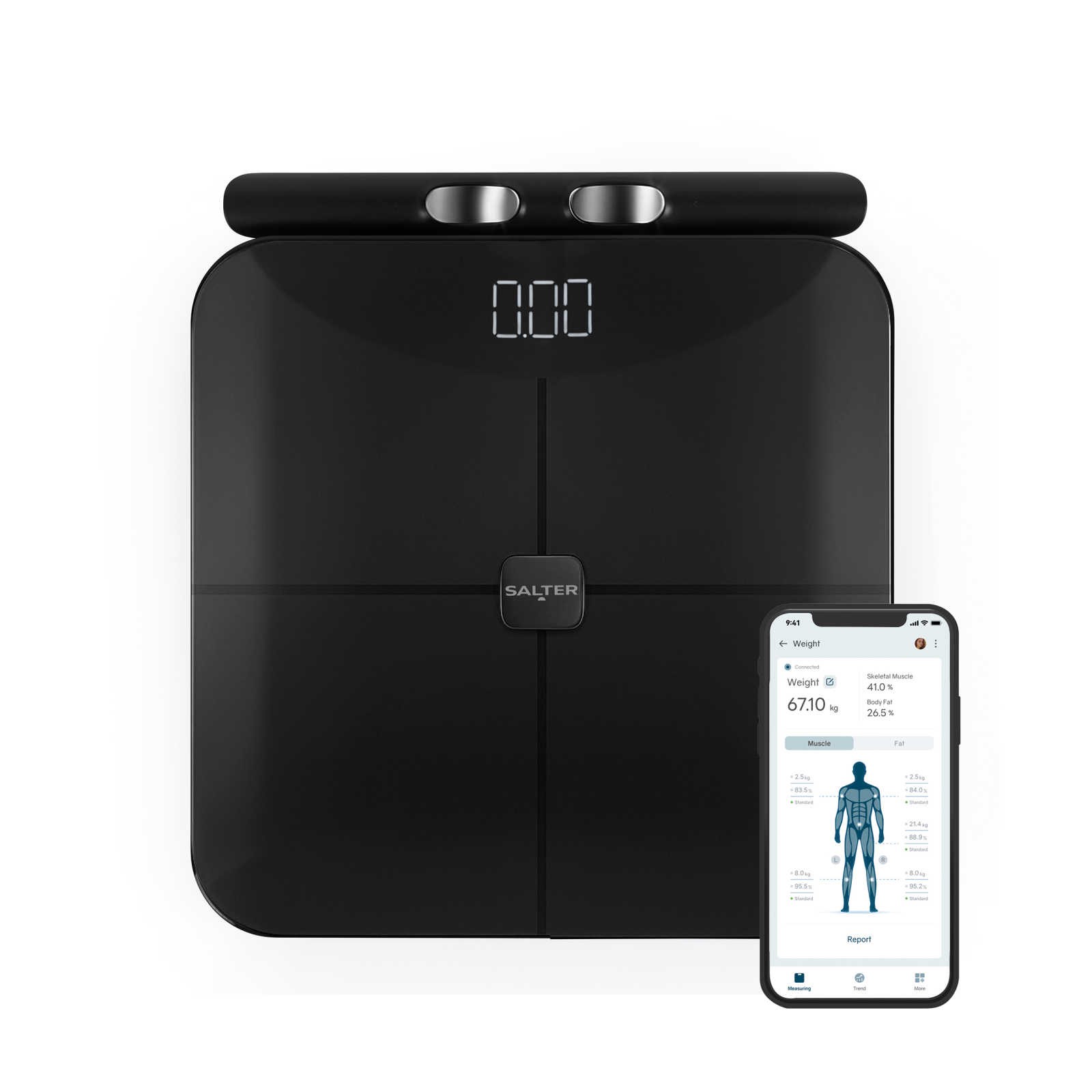 Salter Smart Scale Body Insight 8 High-Precision Sensors Balance App LED Display