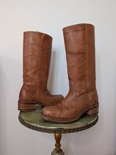 Frye Vintage Tan Leather leather Campus Boots Brown 6 UK 8.5 US