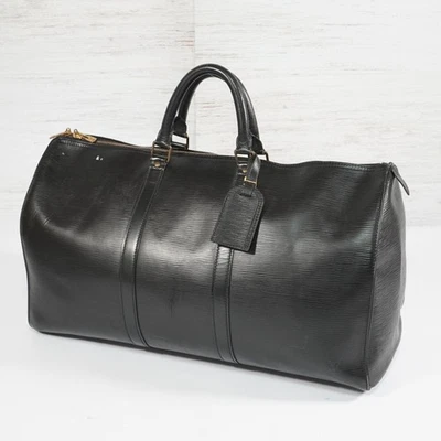 Louis Vuitton Keypol 50 Epi Noir M42962 Boston bag cuir Epi AQ1B1 - Photo 1/4