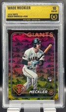 2024 Topps #458 Wade Meckler RC BEACH UMBRELLA Foil SP Golden 10 GEM MT #11/50