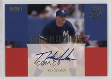 2001 Topps Stadium Club Lone Star Signatures Nick Johnson #LS9 Auto 14ty