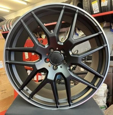 22"matt black polished lip  alloy wheels fornercedes ML GLC GLE GL GLS AMG tyres