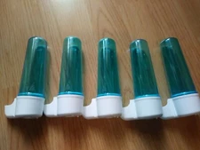 STA Blue Automatic Bird Water Feeders Canary, Finch  Lot of 5 Dispensers 3 oz 