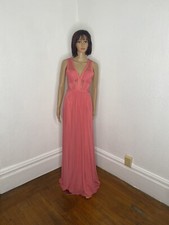 Abbie Vonn Backless Evening Dress Style AV0258 Women’s Size 4 Coral NWT