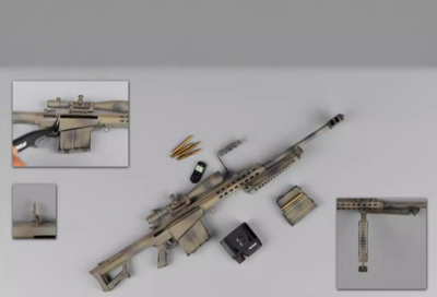 ZYTOYS ZY15-9 1/ 6 M82A1 Soldier Plastic Camouflage Sniper Rifle