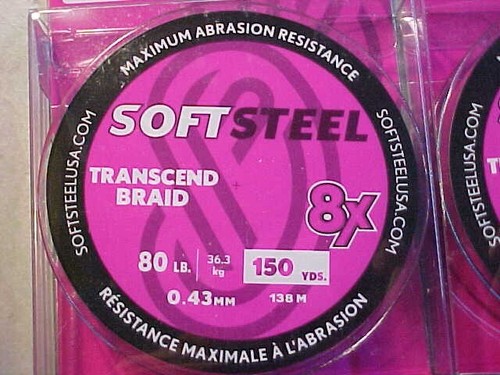 2 Soft Steel 8x Eminent TRANSCEND BRAID ed 80LB 300 YARDS GREEN FISHING LINE - Foto 3 di 4
