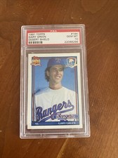 1991 Topps Desert Shield #184 GARY GREEN PSA 10 RANGERS AUTHENTIC Low Pop