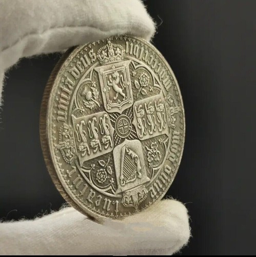1847 QUEEN VICTORIA GOTHIC CROWN COIN BEAUTIFUL - Picture 5 of 5