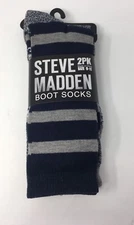Steve Madden Legwear Women's Two-Pack Boot Socks SM28383