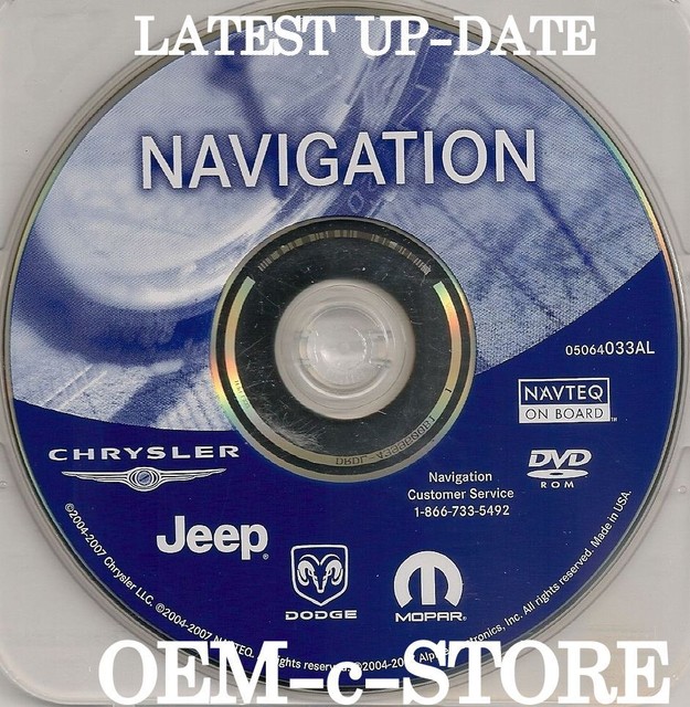 Chrysler Navigation Dvd Update Chrysler Dodge Jeep REC RB1 GPS Navigation Map Update DVD Disc - ver