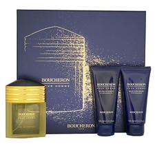 BOUCHERON POUR HOMME 3 PIECE GIFT SET EAU DE PARFUM SPRAY 100ML NIB-BOBN002C08