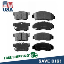 Front And Rear Ceramic Brake Pads For 2003 2004 2005 2006 2007 Honda Accord V6