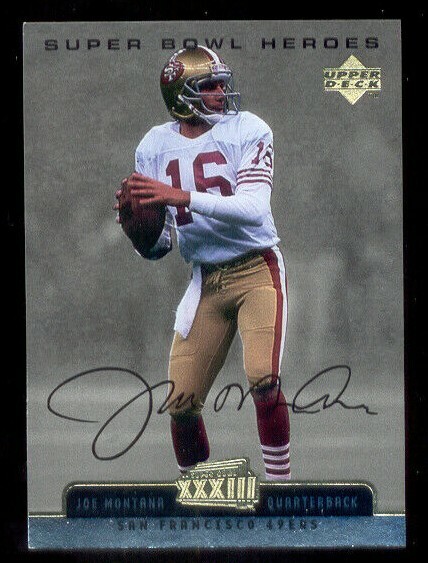 NFL Joe Montana ルーキーカード 1999 Upper Deck JOE MONTANA San Francisco 49ers Super Bowl