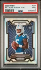 2023 Panini Prizm Silver Variation Anthony Richardson PSA 9 #304 Colts