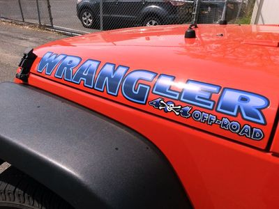Hood decals stickers for Wrangler- PIRATE 4x4 Off Road -PICK COLOR- 2pc set