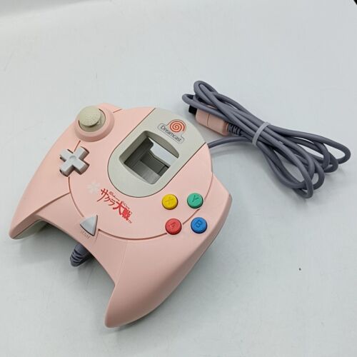Sega Dreamcast Controller Sakura Wars Pink HKT-7700 Tested DC Japan Import - 第 1/8 張圖片