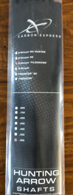 Carbon Express D-Stroyer PileDriver 300 SPINE 12-Pack Arrow Shafts