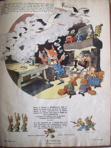 Cómic vintage de 1945 de Edmond-François Calvo titulado "La Bete Est Morte" * - Imagen 4 de 12