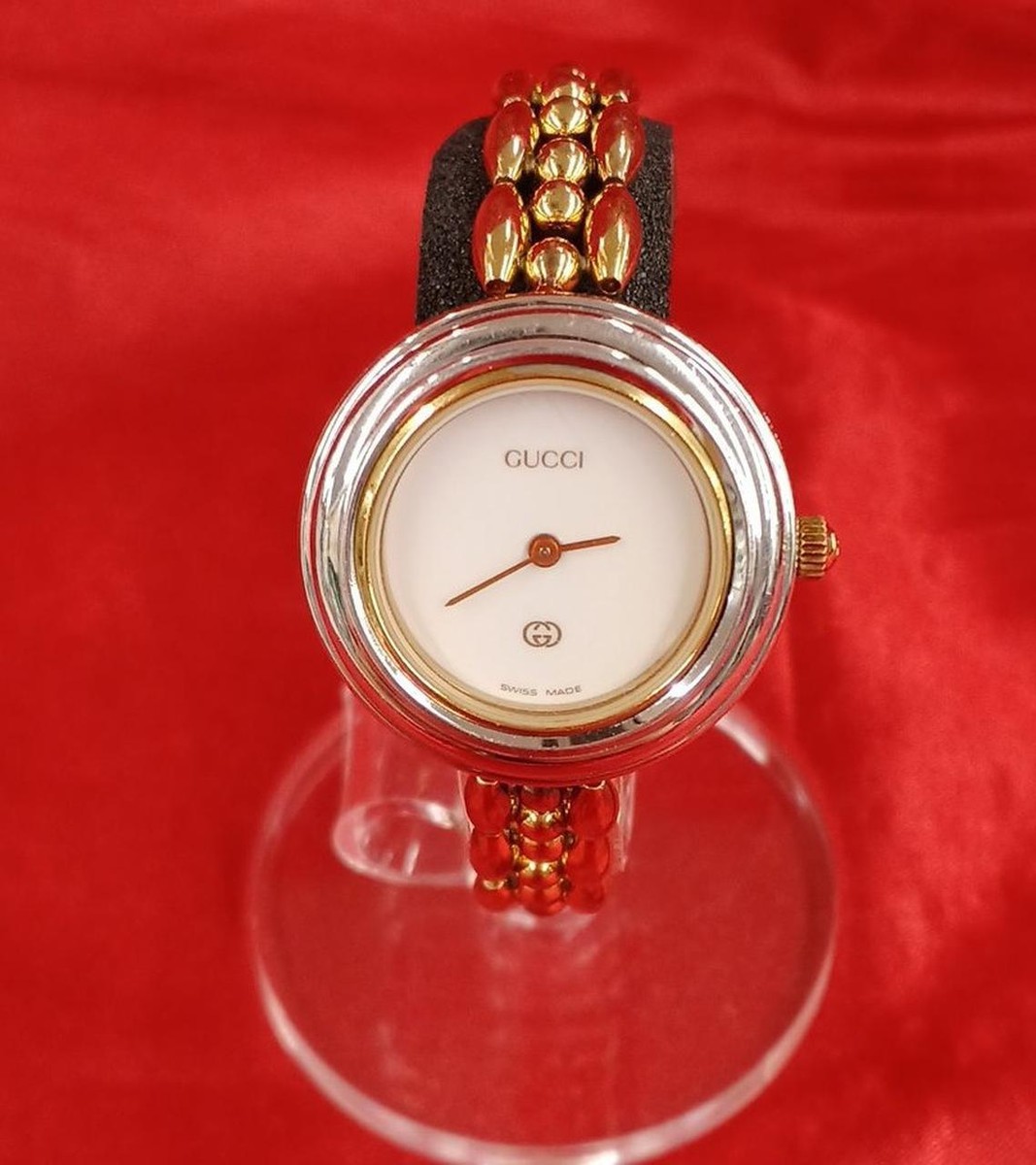 希少★GUCCI グッチ Vintage 1100 Series Watch GUCCI Change Bezel Watch 1100-L Rare Model w/ Box Vintage