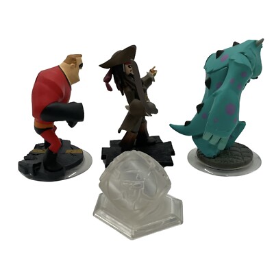 Disney Infinity Mr. Incredible, Sully, Jack Sparrow & Crystal 1.0