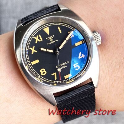 36mm AR Sapphire Crystals 20ATM Roman Numerals Watch Men NH35A PT5000 Miyota