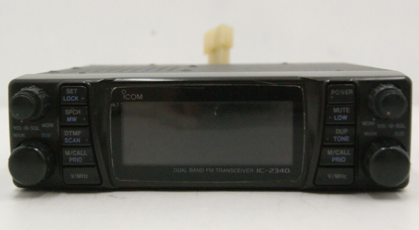 Icom Ic-2340 144 / 430mhz Dual Band Fm10w Mic Hi Power Transceiver 