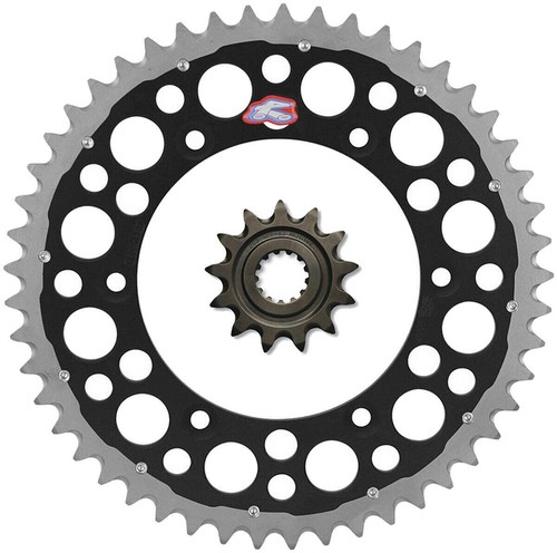Renthal grooved front & Twinring rear sprocket kit - 1999-2007 Kawasaki KX250 - Picture 4 of 4