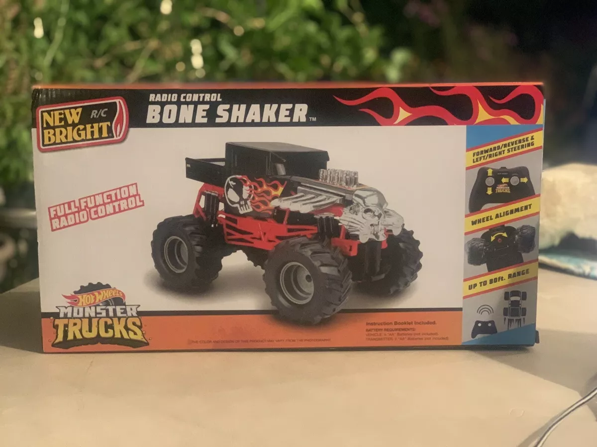 Hot Wheels Monster Trucks Remote Control Bone Shaker Vehicle - 1:15 Scale