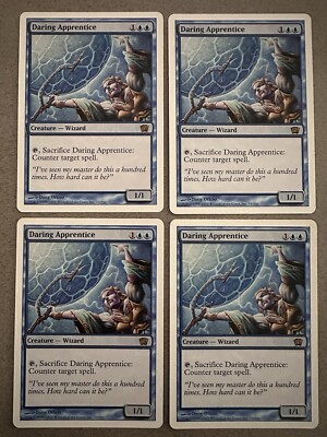 4x Daring Apprentice 4x Playset - Near Mint English MTG 8th Edition
