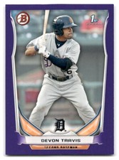 Devon Travis 2014 Bowman #BP33 Detroit Tigers BASEBALL Purple Border