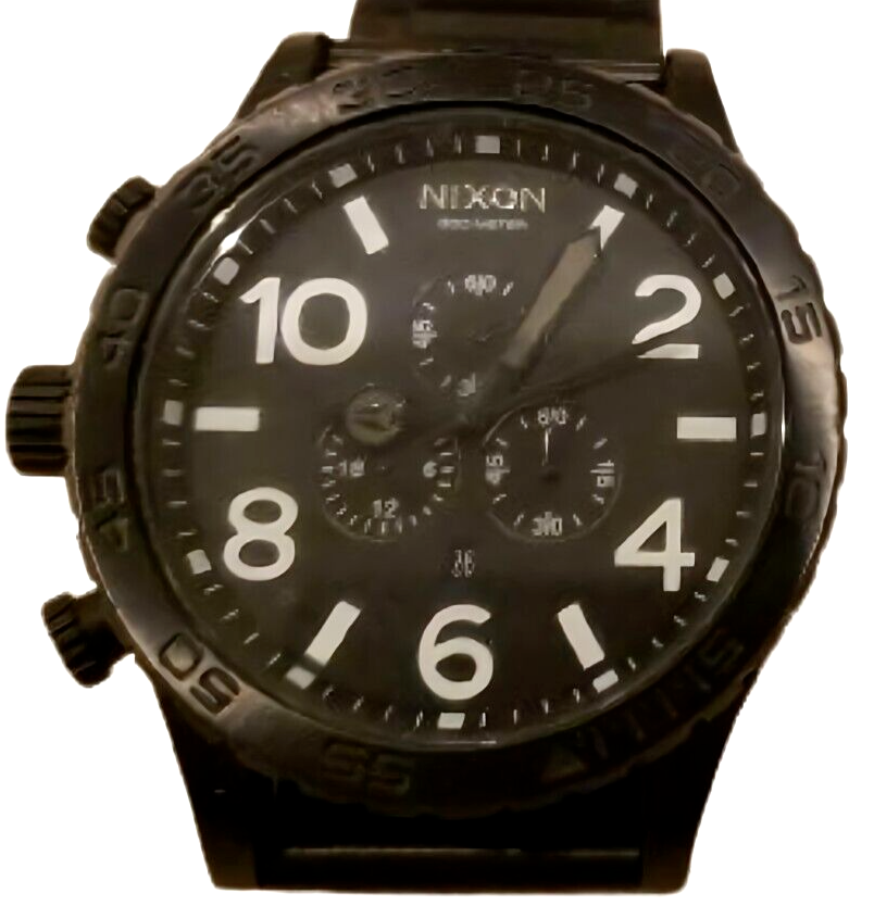 【美品】ニクソン NIXON 51-30 CHRONO ALL BLACK 51-30 Chrono Watch | All Matte Black / Black | Men's Stainless