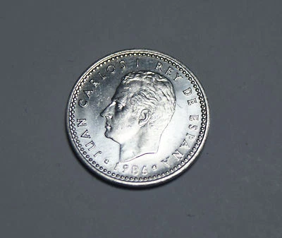 1 PTA Peseta Spain Spanien Juan Carlos ESPANA 1986 Münze TOP! - Bild 1 von 2