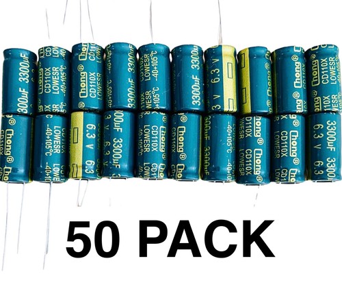 3300uF 6.3V Electrolytic Capacitors Green 6.3V 3300uF Volume 10x20 mm Choose Qty - Picture 17 of 17