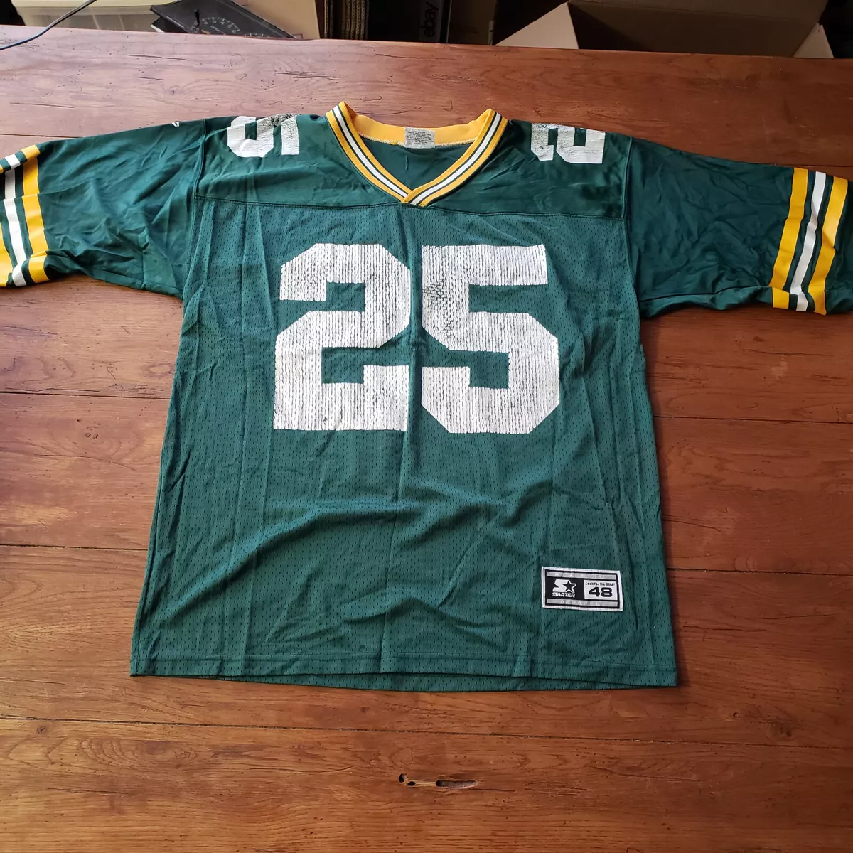 RARE Vintage Starter Authentic Green Bay Packers Dorsey Levens 25 Jersey 48  L
