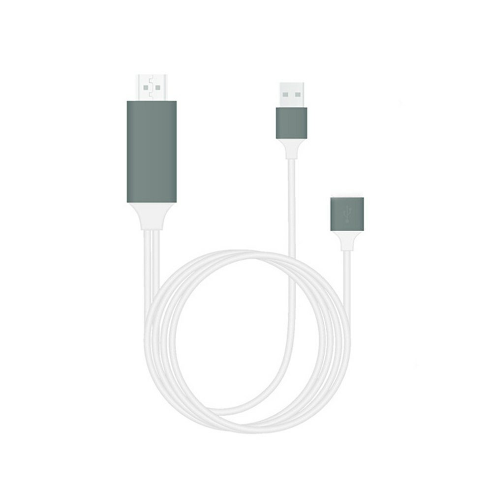Universal Phone To TV HDMI Adapter Cable – 1080P HD – Plug & Play For Smartphones & Tablets – 3ft Length
