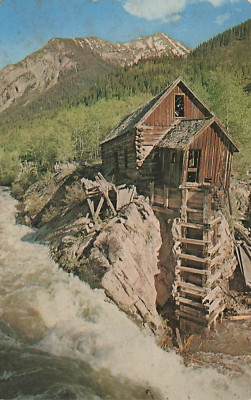 Postcard Ghost Mill in Ghost Town of Crystal Colorado